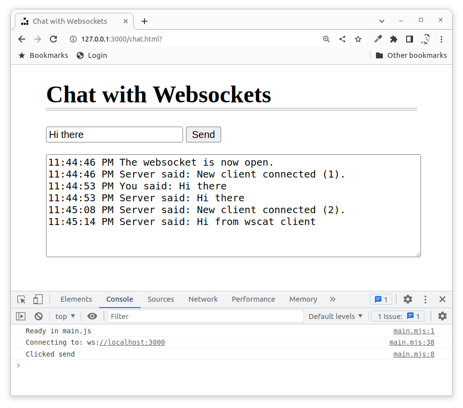 Websocket chat